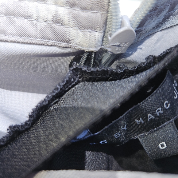 MARC JACOBS Designer Mini Tulle Skirt Groovy Swirl Silver Black XXS NWT - Picture 11 of 12